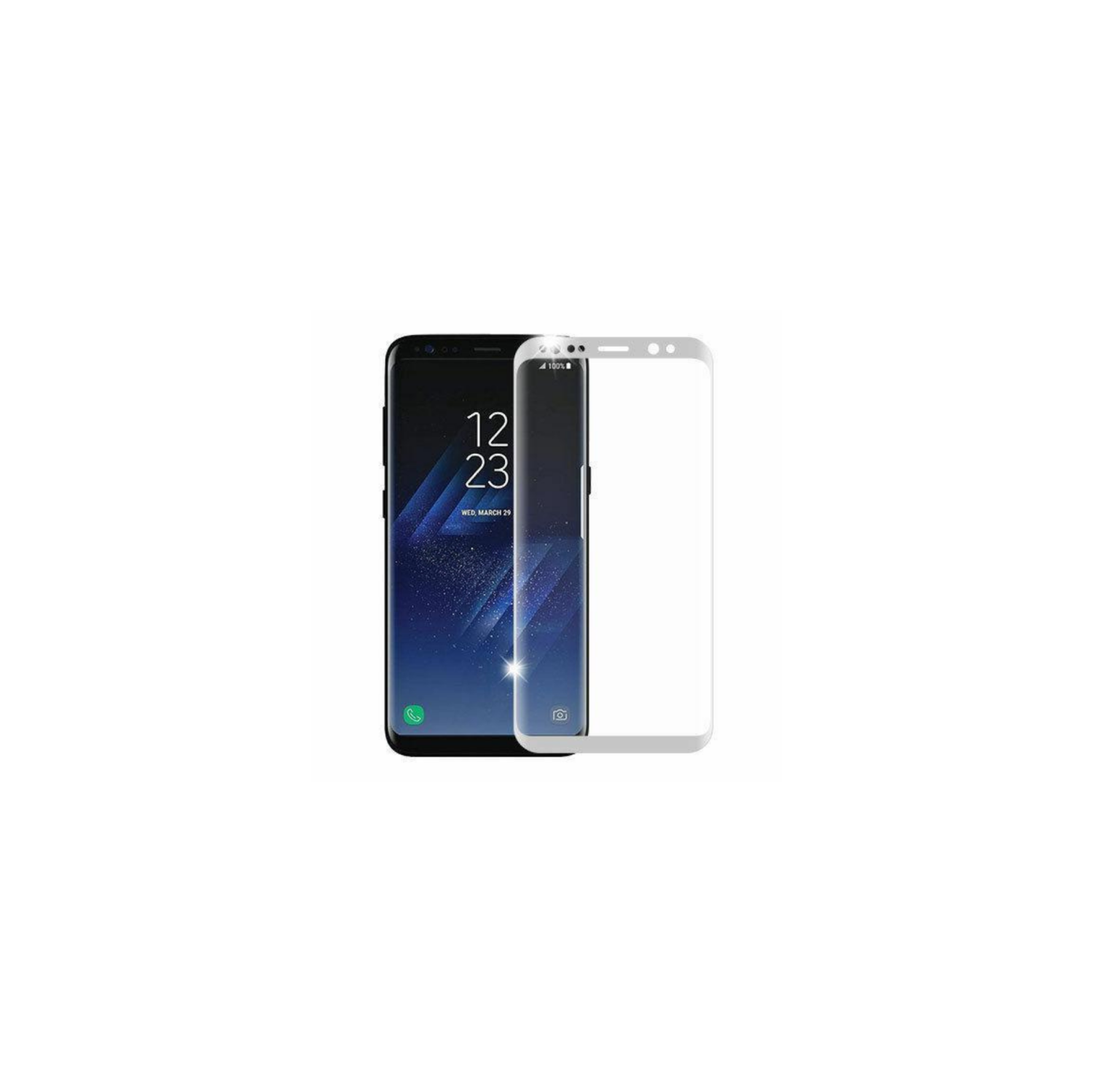 Protecteur d’écran en verre trempé incurvé 3D pour Galaxy S9 S8 plus S7 Edge de Samsung