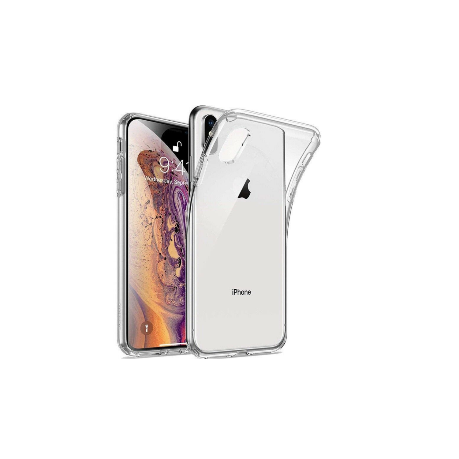 For iPhone XS Max Case - Crystal Clear Ultra Thin Soft TPU Transparent Cover
