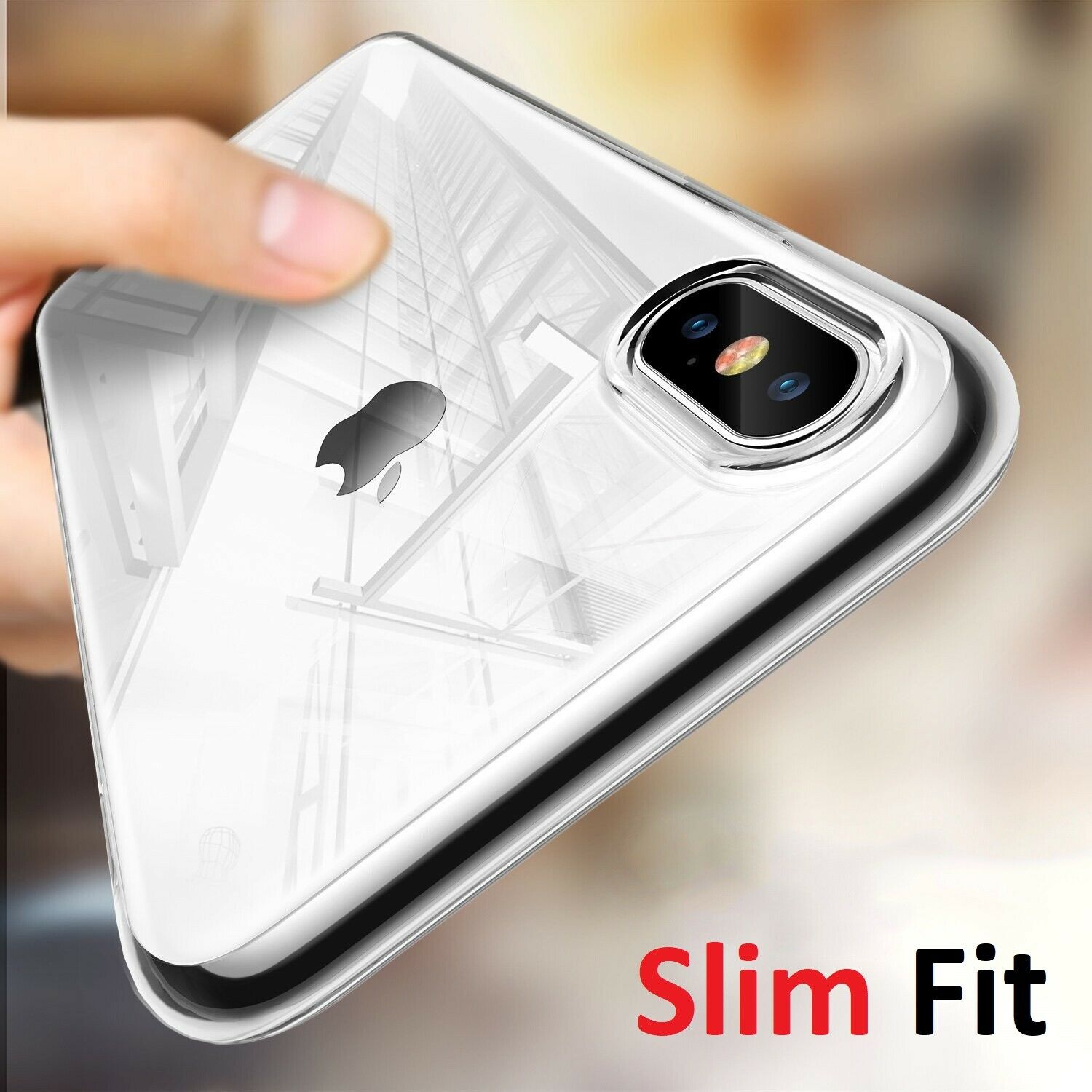 For iPhone XS Max Case - Crystal Clear Ultra Thin Soft TPU Transparent Cover