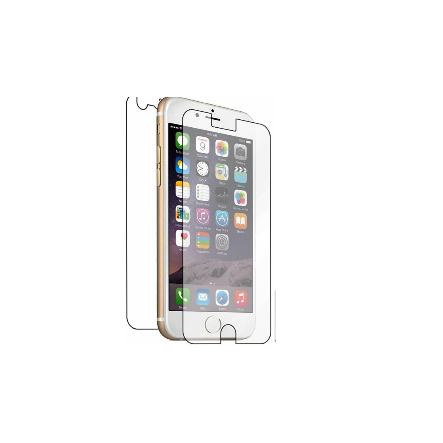 Clear Front and Back Transparent Film Screen Protector Cover for iPhone 8 7 6 5