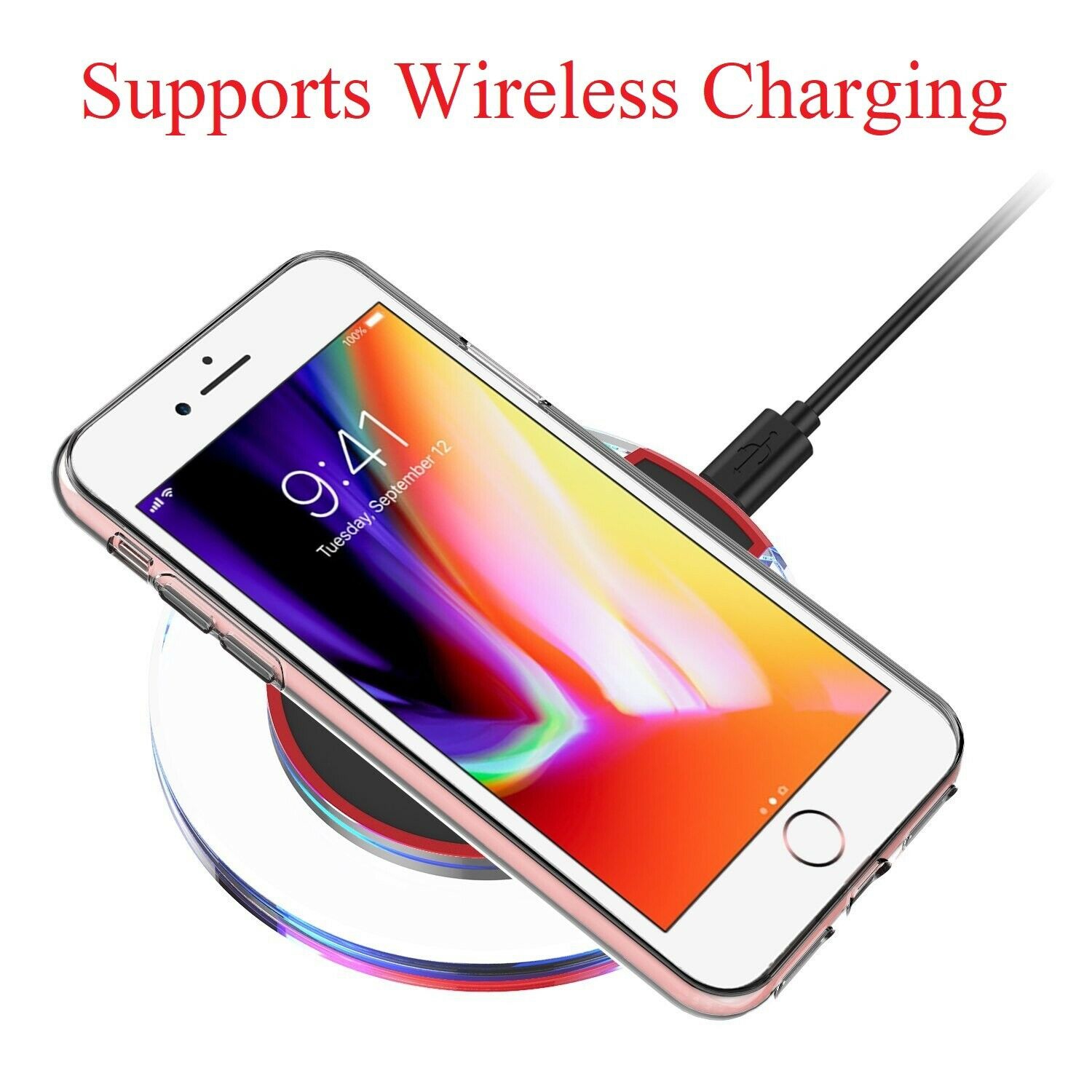 Support de téléphone intelligent avec anneau à 360° pour iPhone 5 6 7 8 X S8 S9 de Samsung