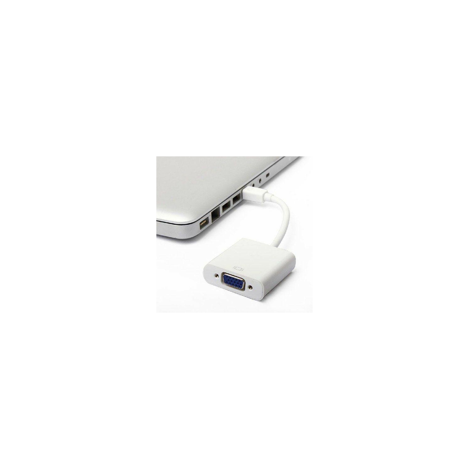 Mini Display Port to VGA Cable Adapter Thunderbolt For Apple Macbook Pro Air