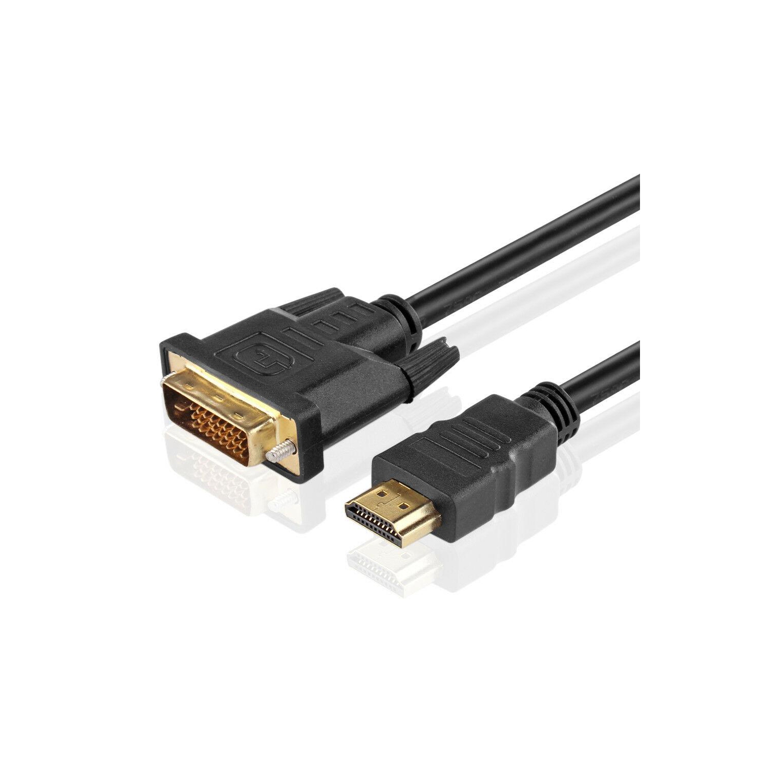 6FT HDMI Male to DVI-D Male Adapter Converter Cable Dual Link Computer