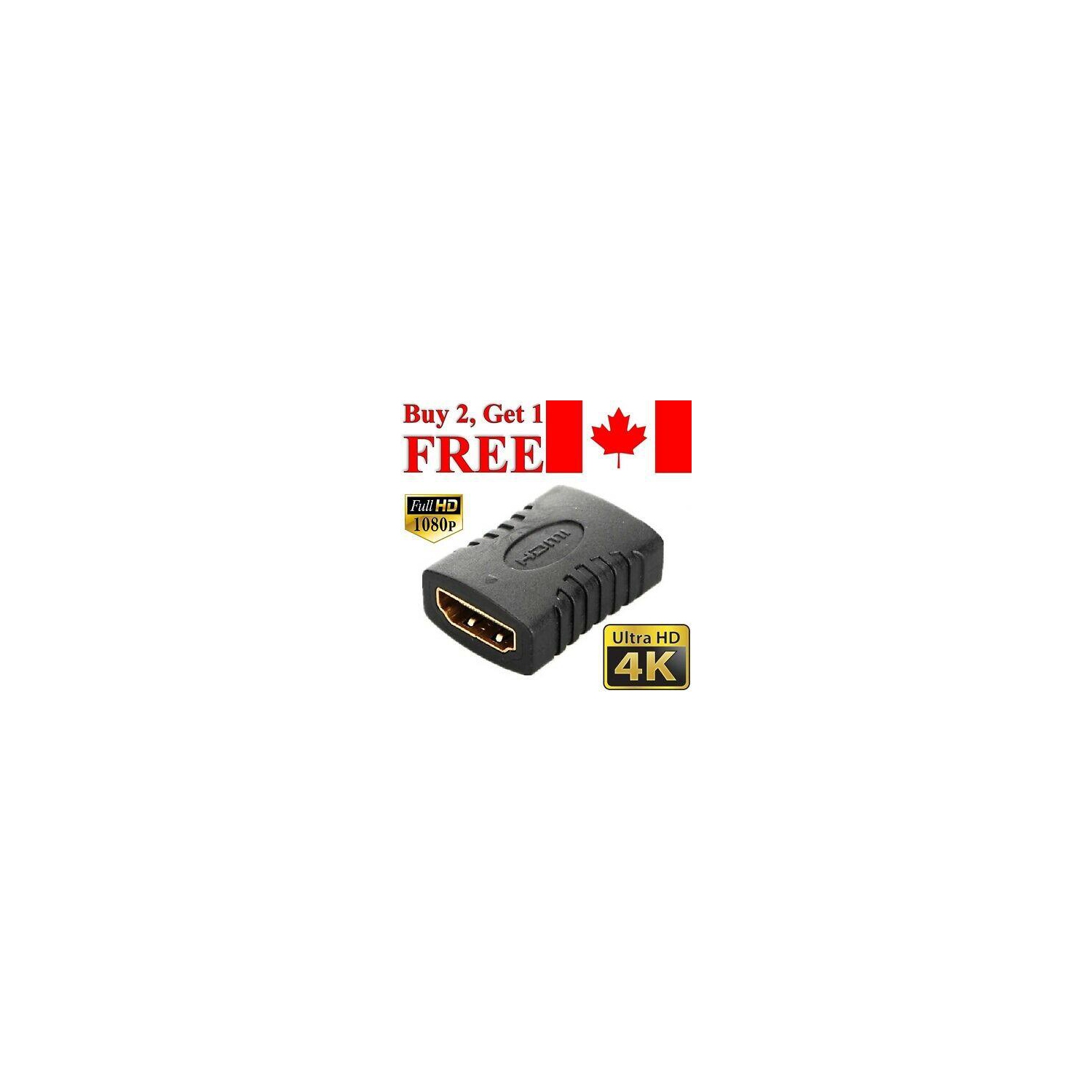 Adaptateur HDMI à HDMI femelle vers connecteur de rallonge de coupleur femelle pour téléviseur 4K HDCP