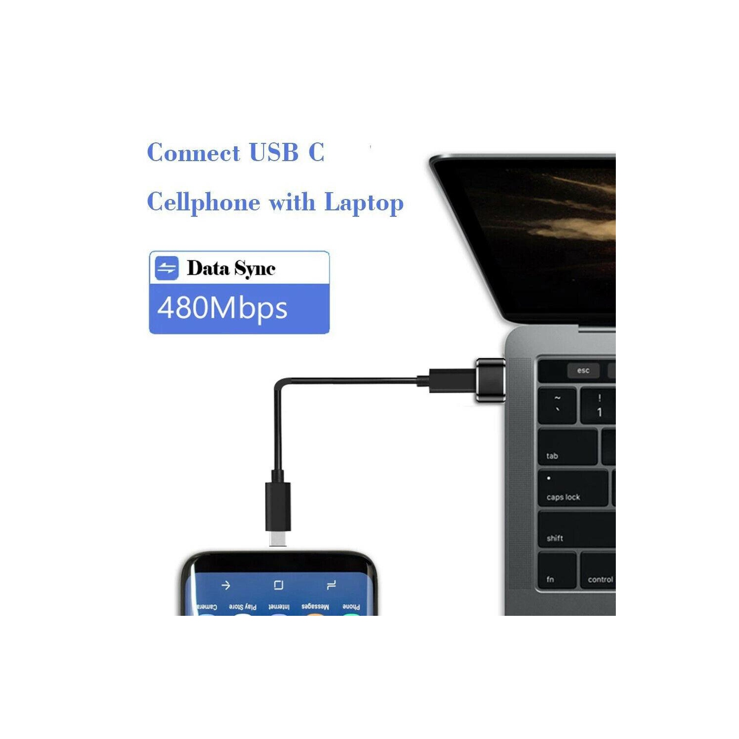 USB C to USB Adapter Male to Female Converter Connector Type C to Type A