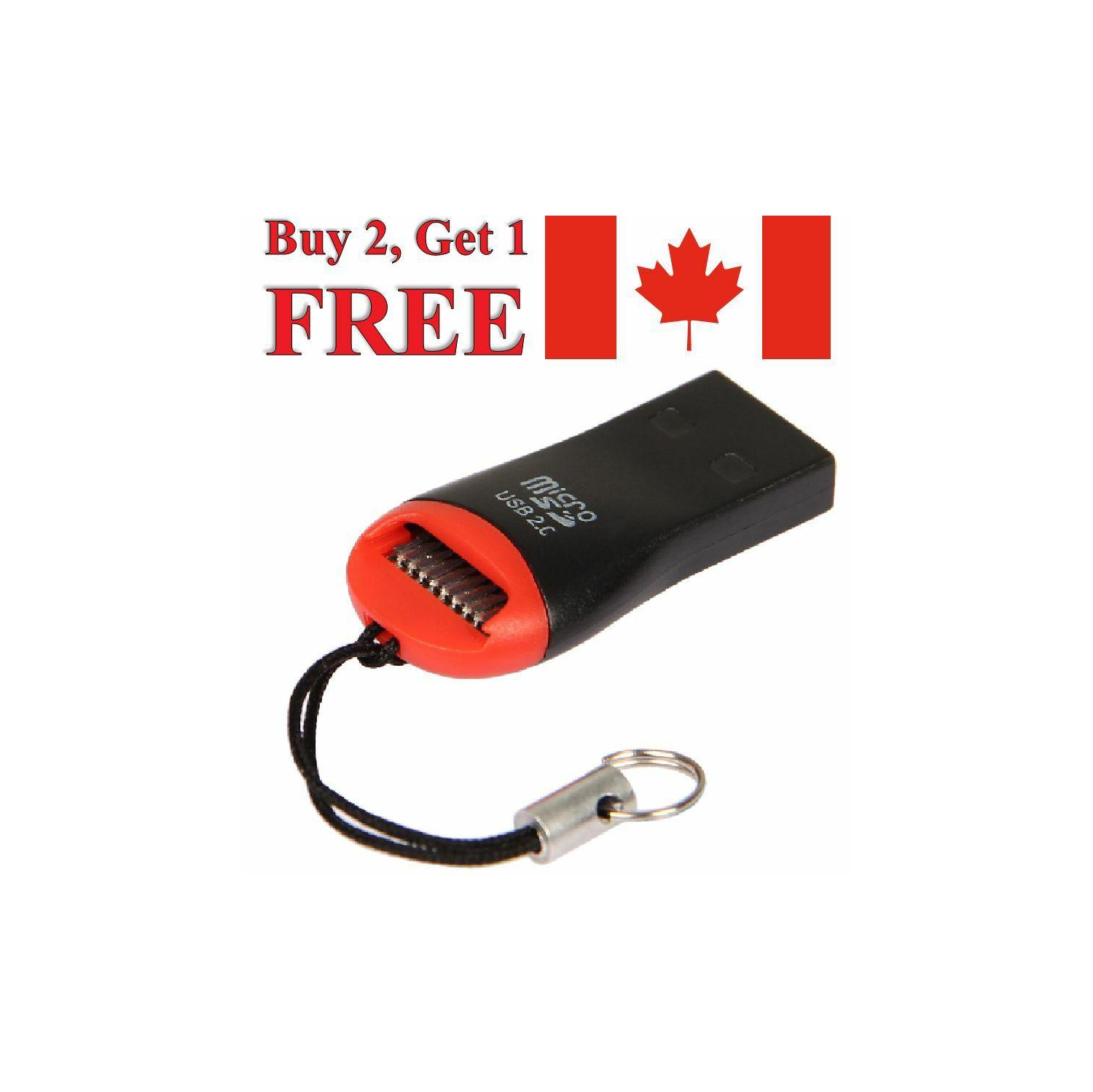 Portable USB 2.0 Flash Drive Adapter Micro SD and Micro SDHC Memory Card Reader