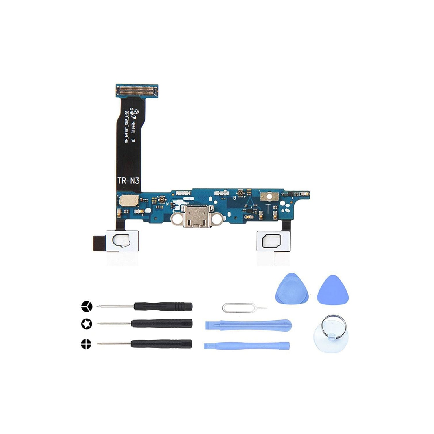 Charging port flex cable and microphone for Samsung Galaxy Note 4 N910W8 N910T