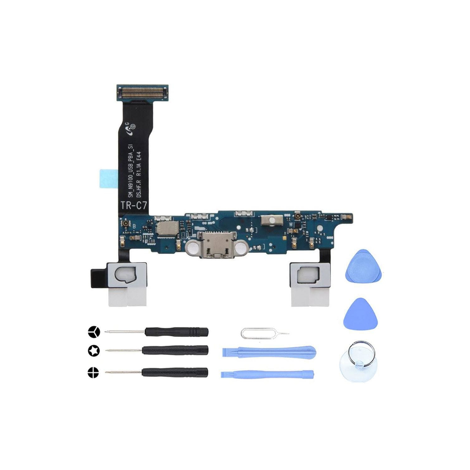 Charging port flex cable and microphone for Samsung Galaxy Note 4 SM-N9100