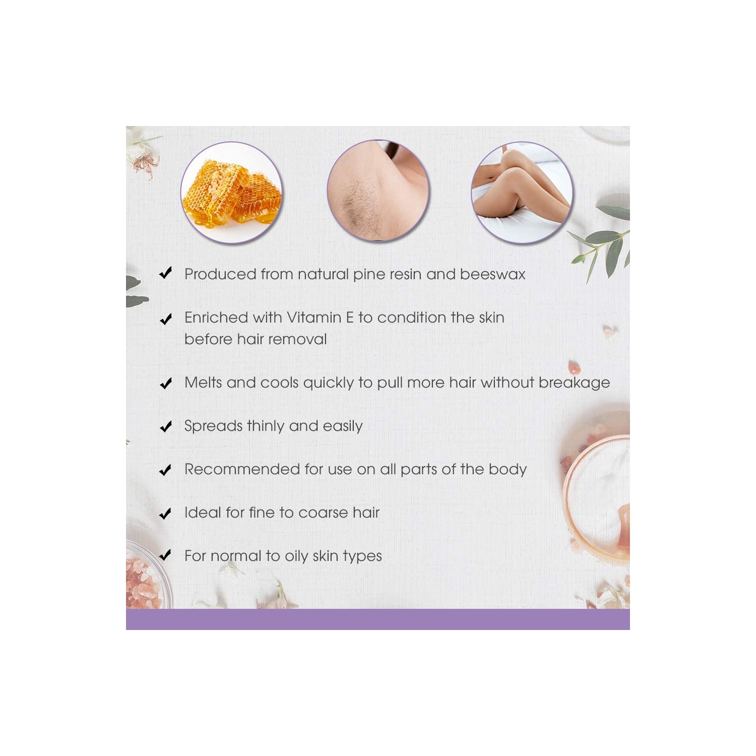 SATIN SMOOTH HONEY W/VITA E WAX 14 OZ - SSW14G