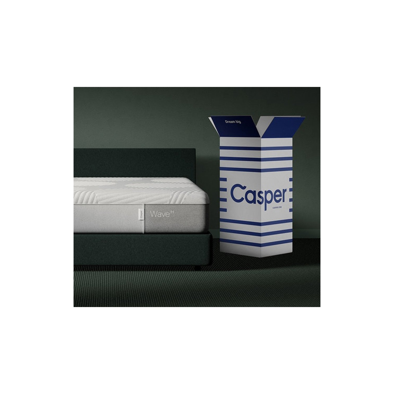 Casper Wave Hybrid 13" Flat Top Mattress in a Box - King