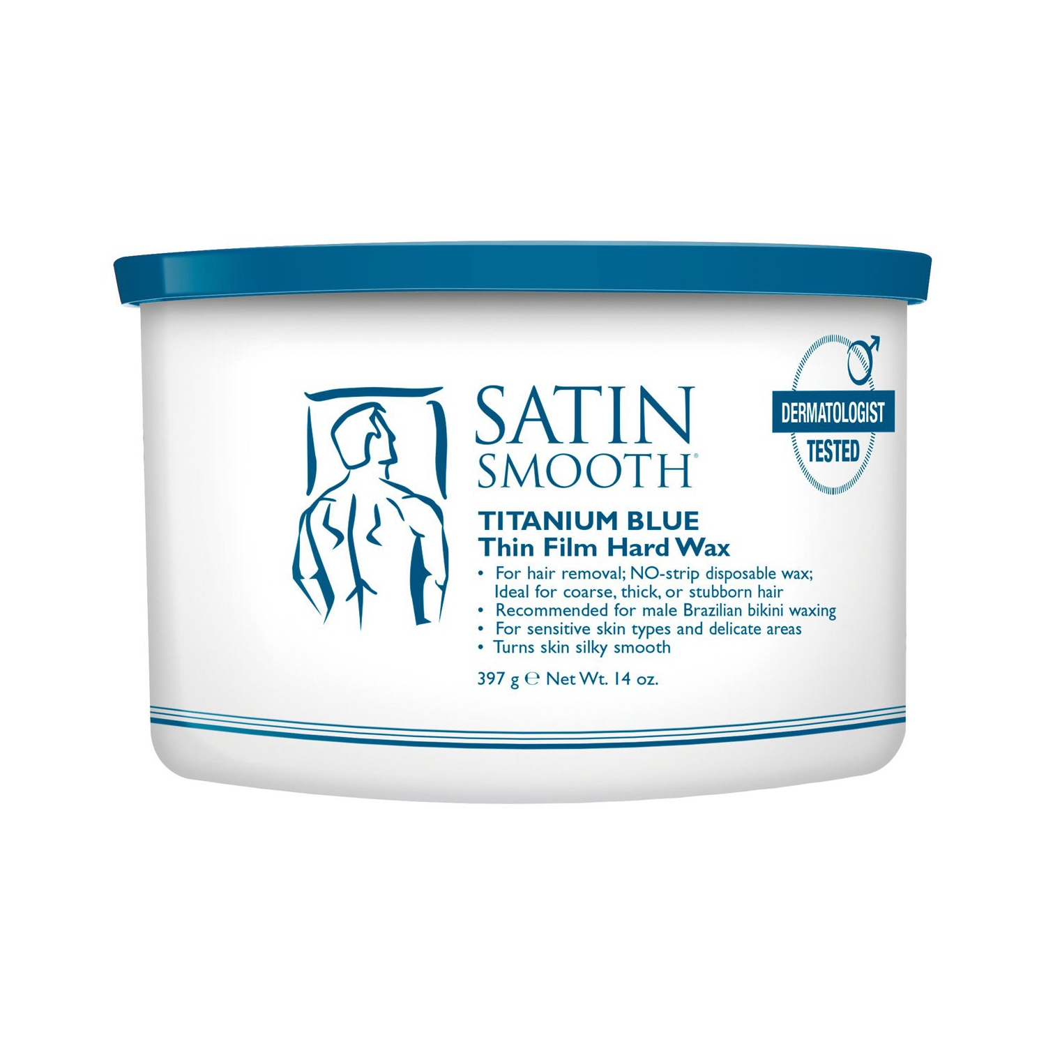 SATIN SMOOTH TITANIUM HARD WAX 14OZ - SSW14MPG