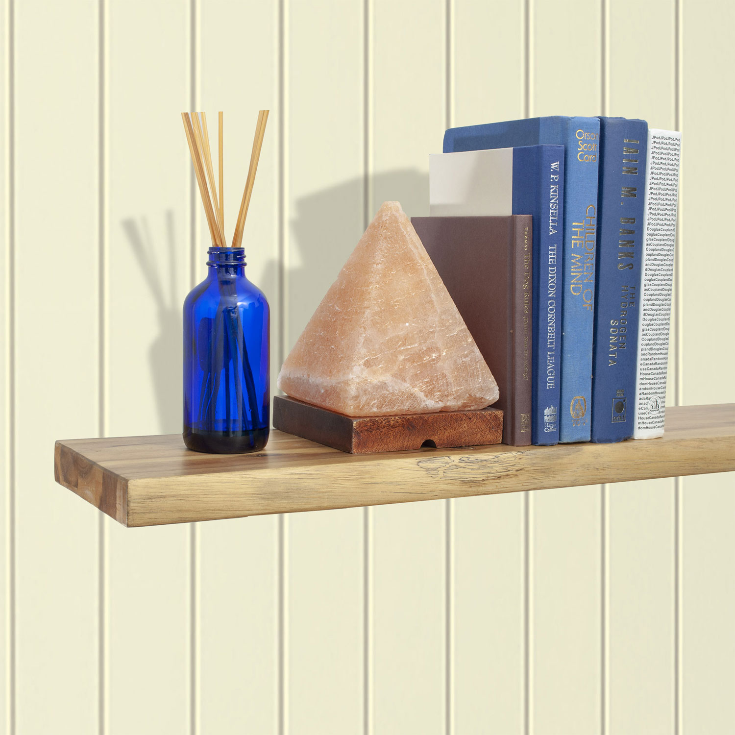 Manteau de cheminée/tablette murale en bois d'acacia de 45 po d'Elements - Naturel