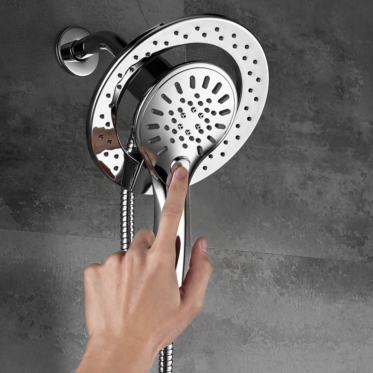 Akuaplus® Magnetic 6-Setting Hand Shower - Chrome