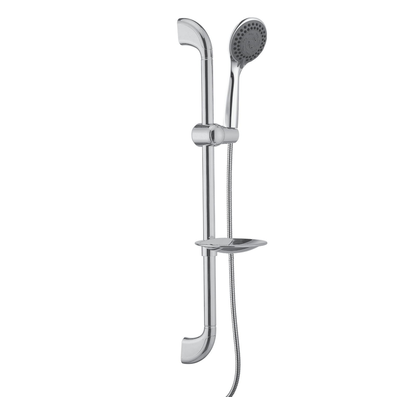 Akuaplus® Adjustable Hand Shower Rail - 5 Settings - Chrome