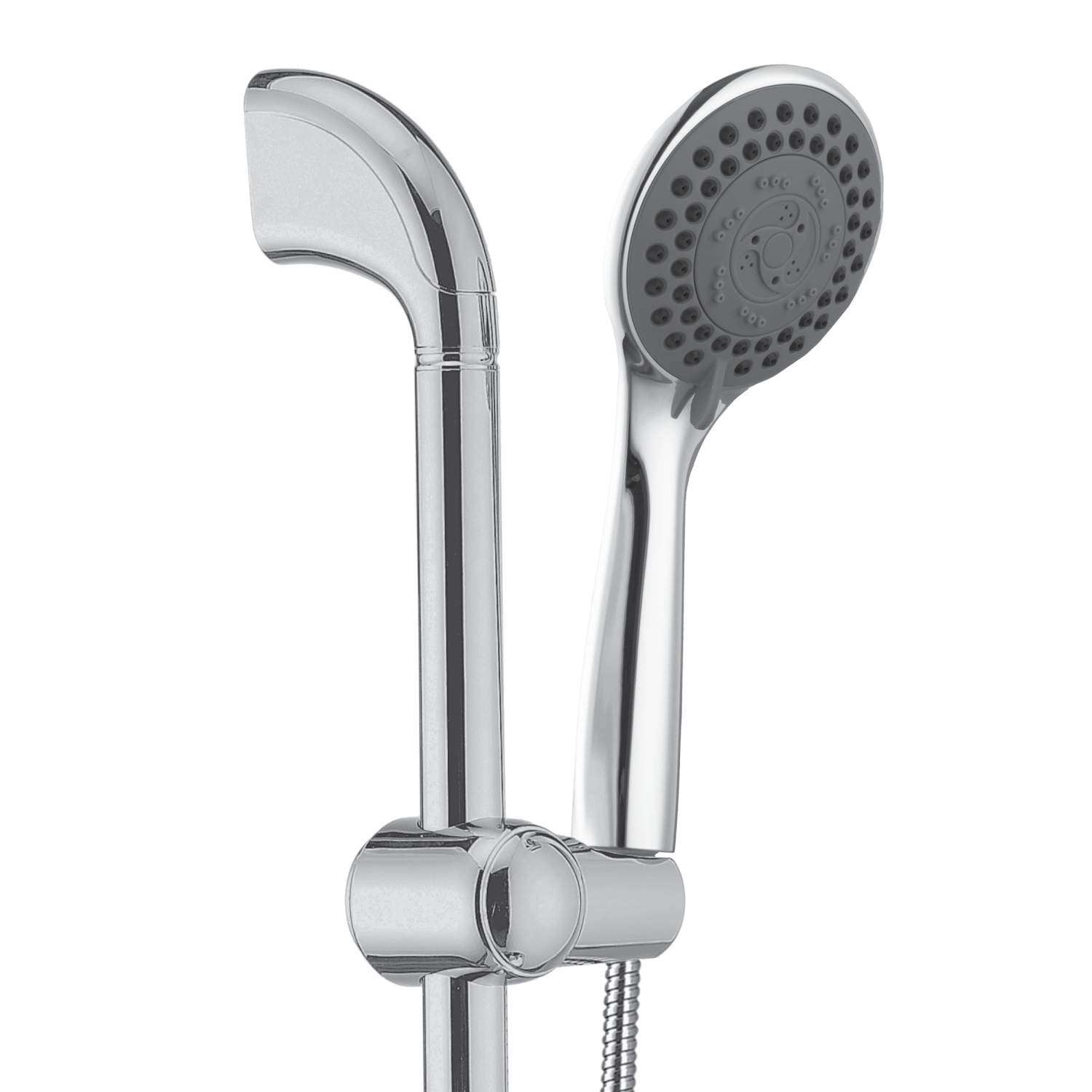 Akuaplus® Adjustable Hand Shower Rail - 5 Settings - Chrome