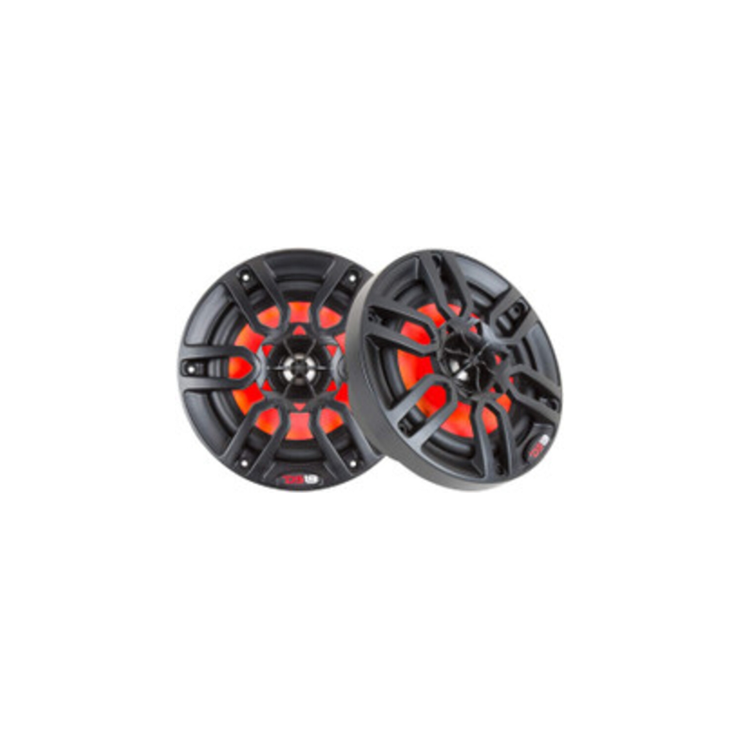 DS18 NXL-8/BK NXL 8" 2-Way Coaxial Marine Speaker With LED RGB Lights 125W RMS - Black