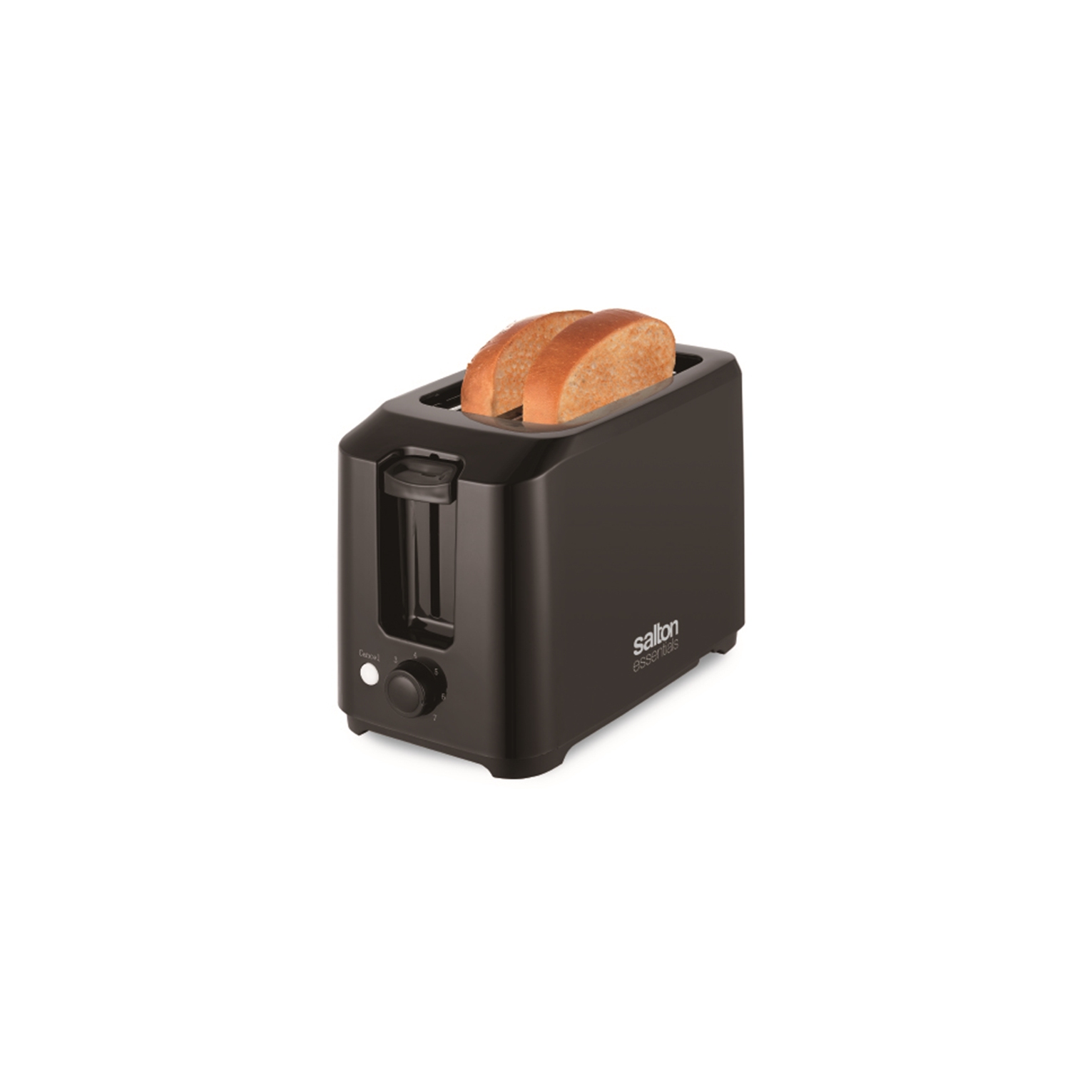 Salton Essentials - Compact Toaster, 2 Slice Capacity, Black
