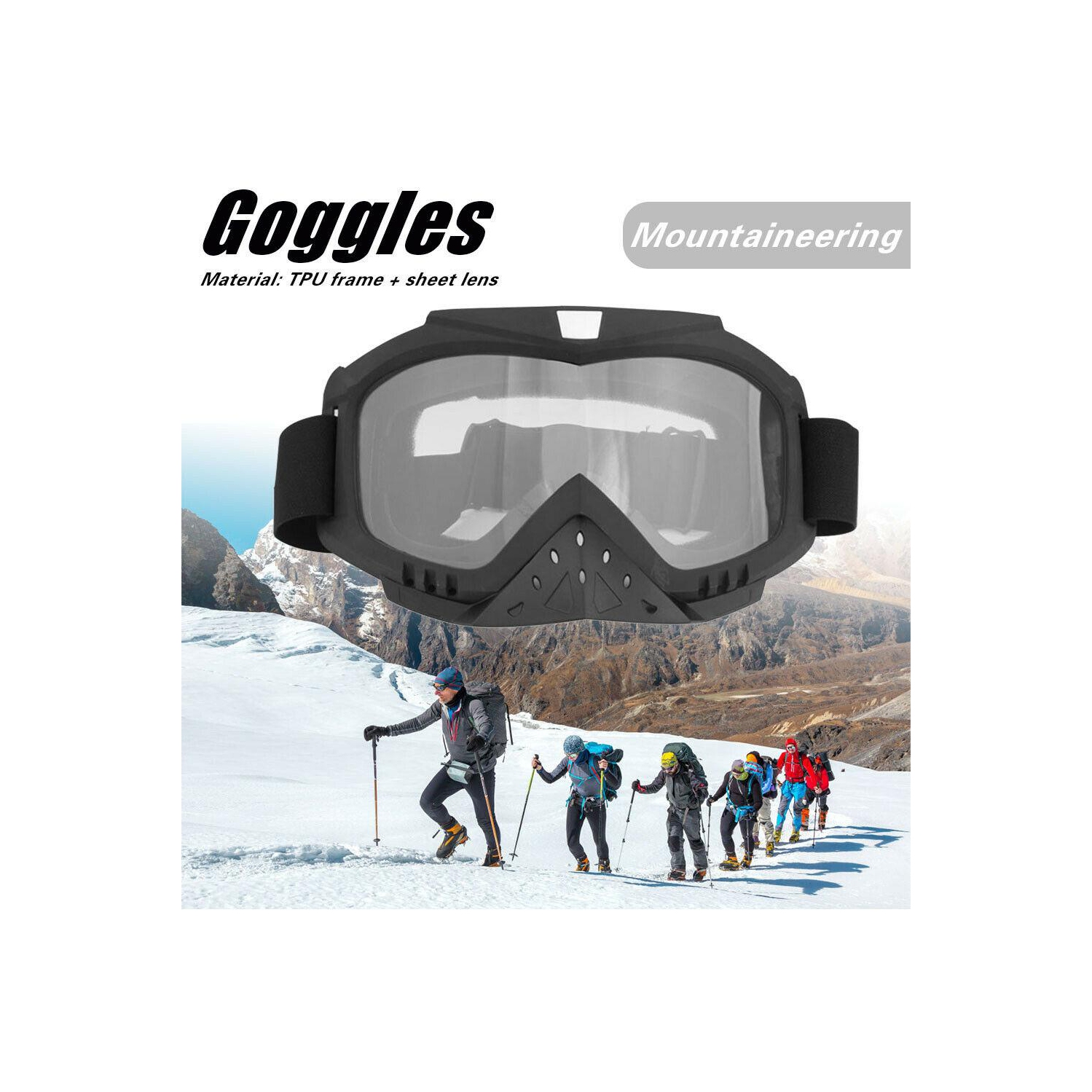 Windproof Motorcycle Goggles Skiing Cycling Motocross Glasses