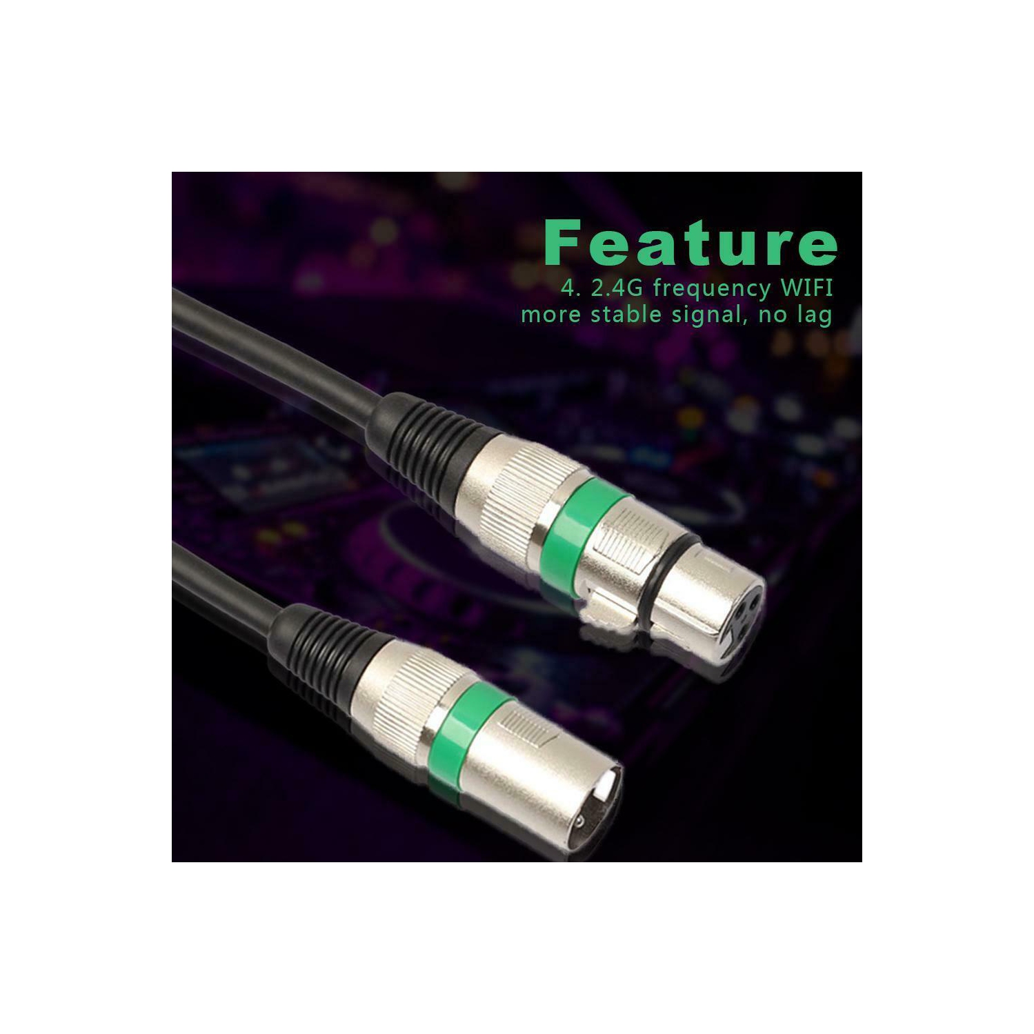 Câble adaptateur audio XLR mâle à XLR femelle 3 broches pour microphone