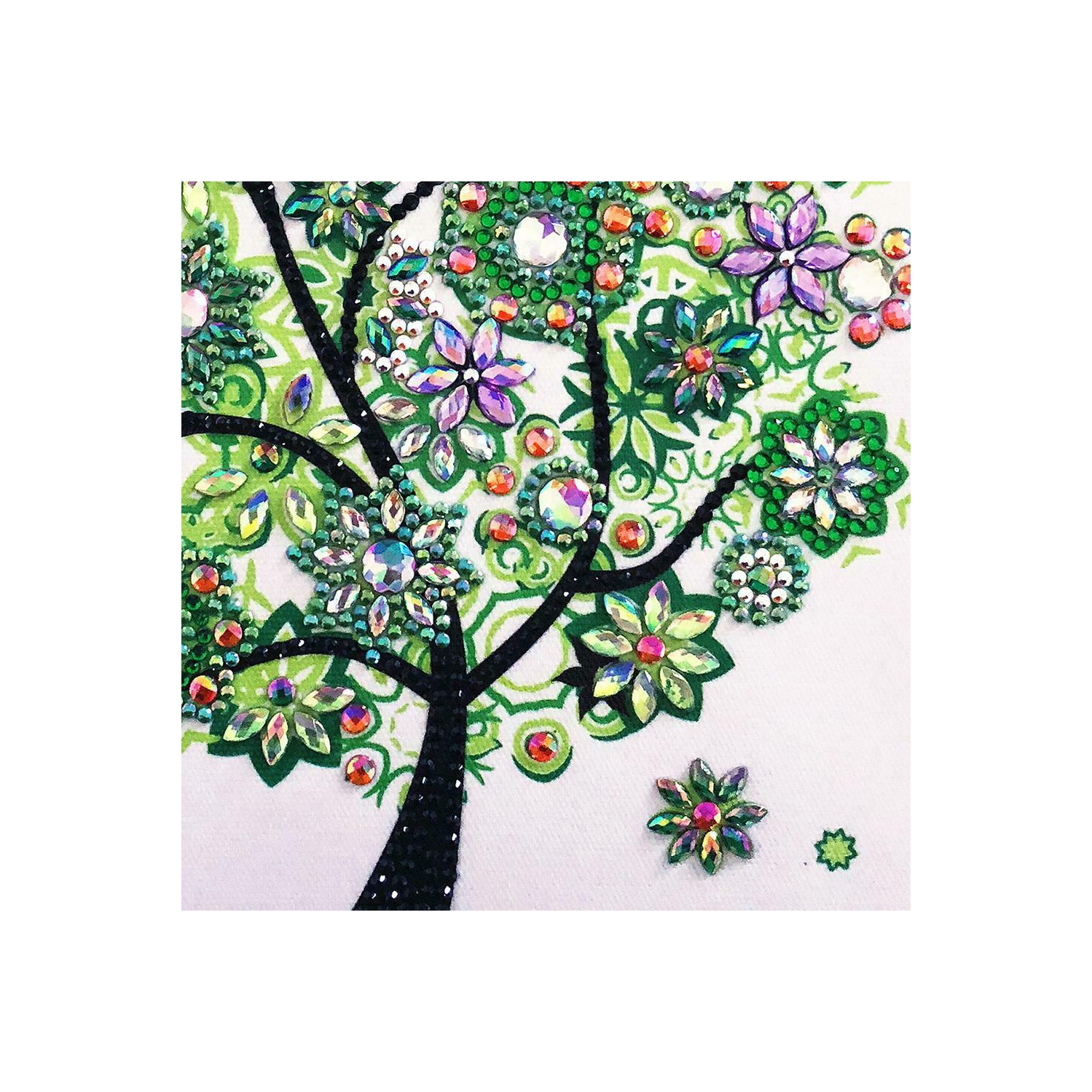 Ensemble de broderie de croix de l'arbre à diamant en forme spéciale 5D bricoleur