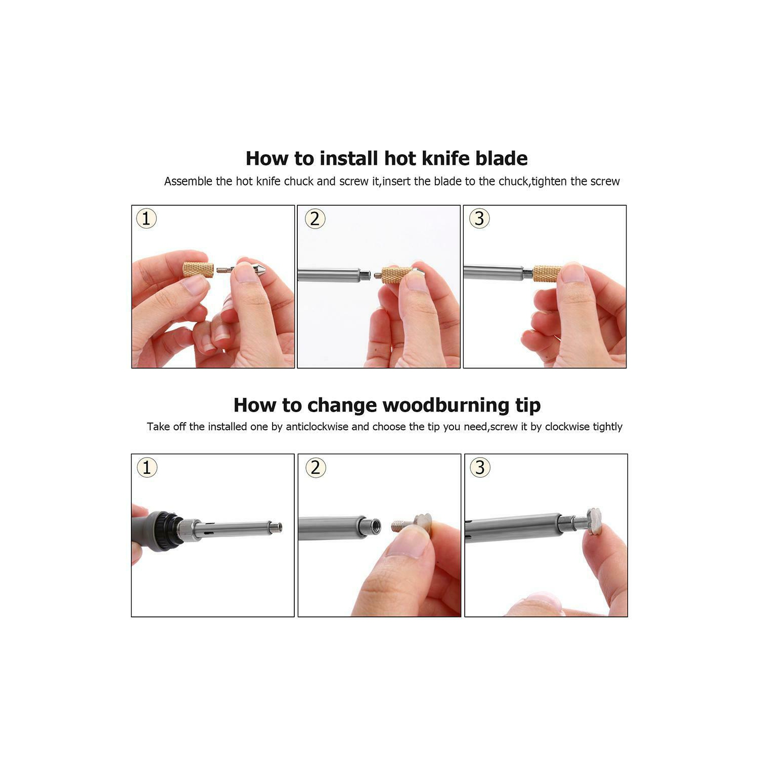 Adjustable Temperature Soldering Iron Wood Burning Pyrography Tool Kit