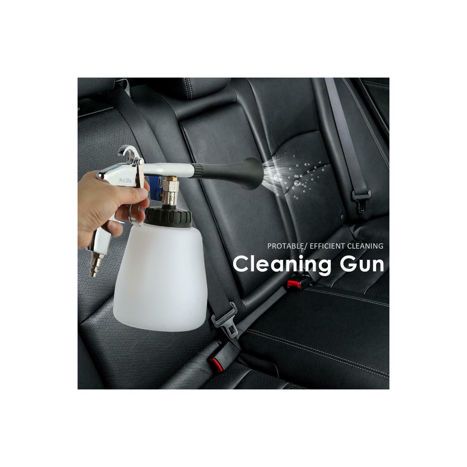 Lave-auto à haute pression pour le pistolet de nettoyage en profondeur intérieur fonctionnant à l'air