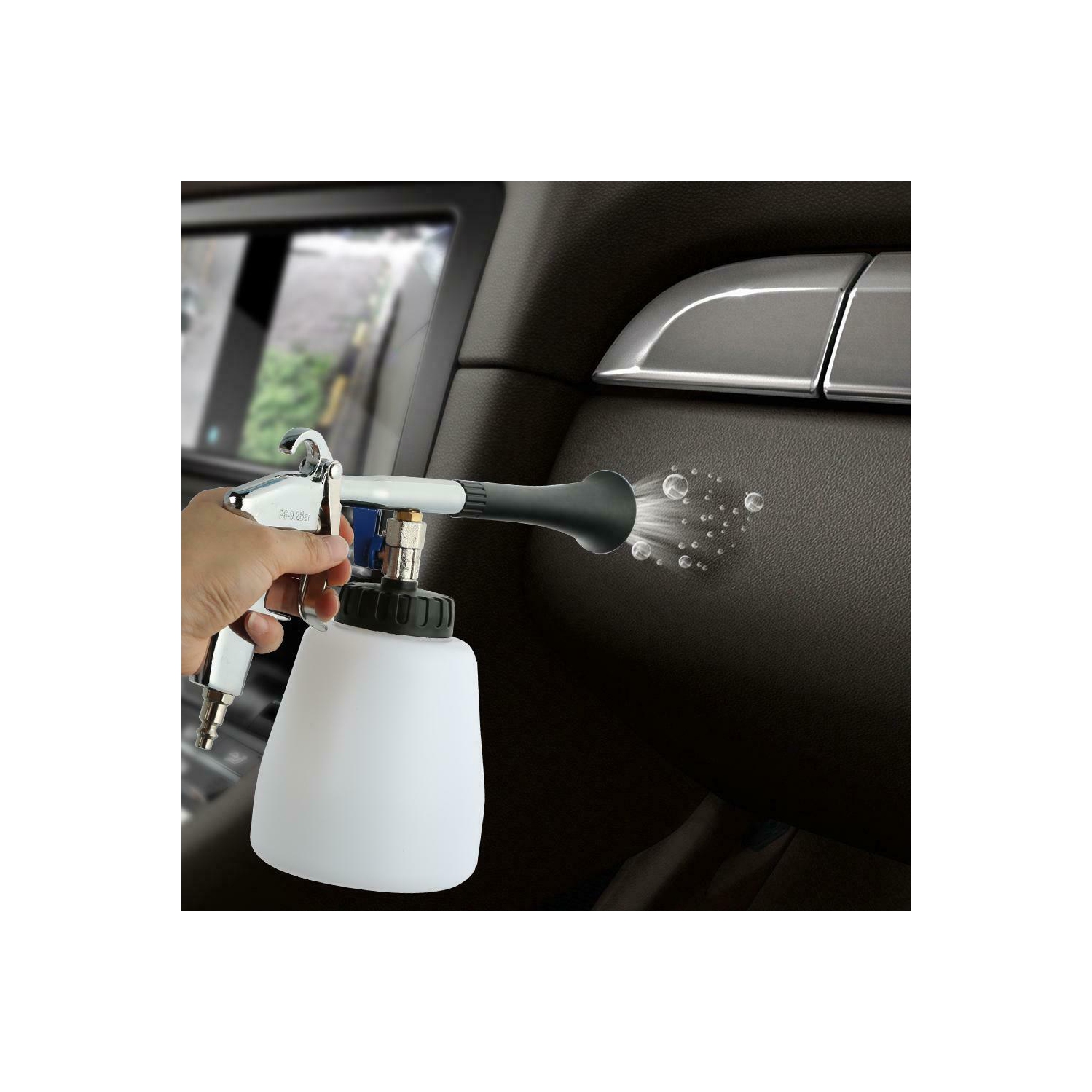 Lave-auto à haute pression pour le pistolet de nettoyage en profondeur intérieur fonctionnant à l'air