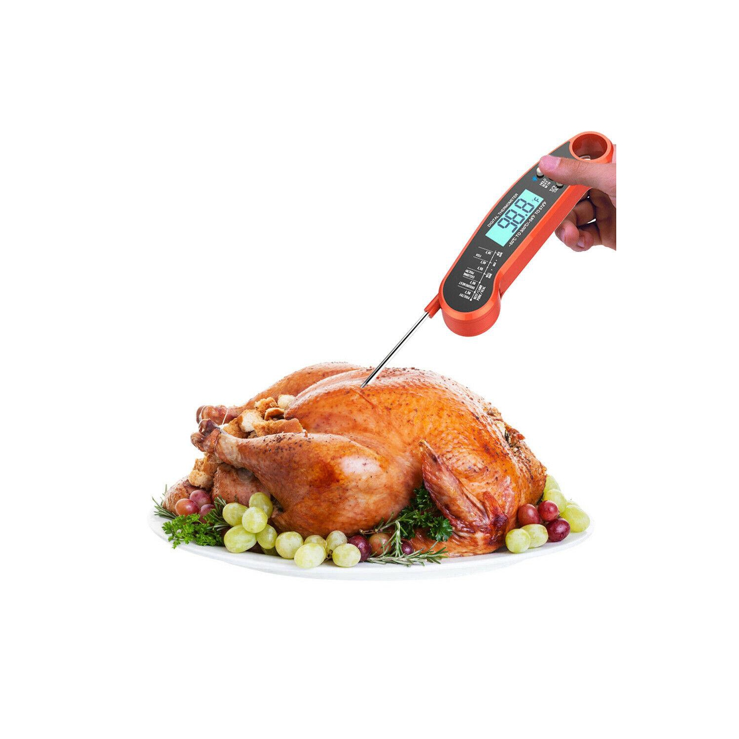 Digital Needle Thermometer Kitchen Food Grill Meat Instant Read Thermometer