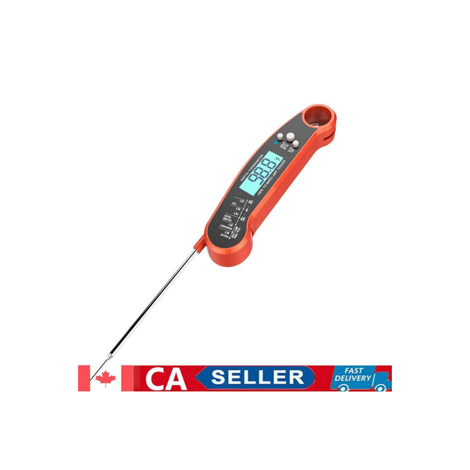 Digital Needle Thermometer Kitchen Food Grill Meat Instant Read Thermometer