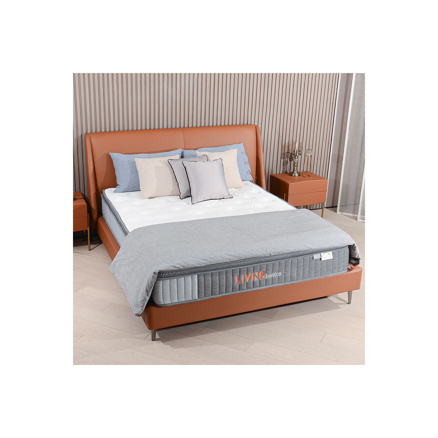 Queen Size Memory Foam Mattresses 10 Inch Pocket Spring Mattress for Back Pain Relief /Motion Isolation & Cool Sleep