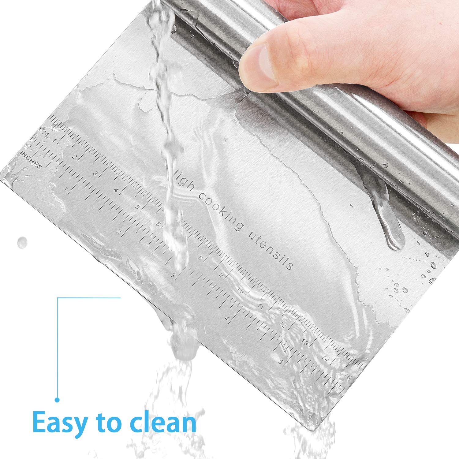 ISTAR Multi-Purpose Stainless Steel Scraper/Chopper with Contoured Grip