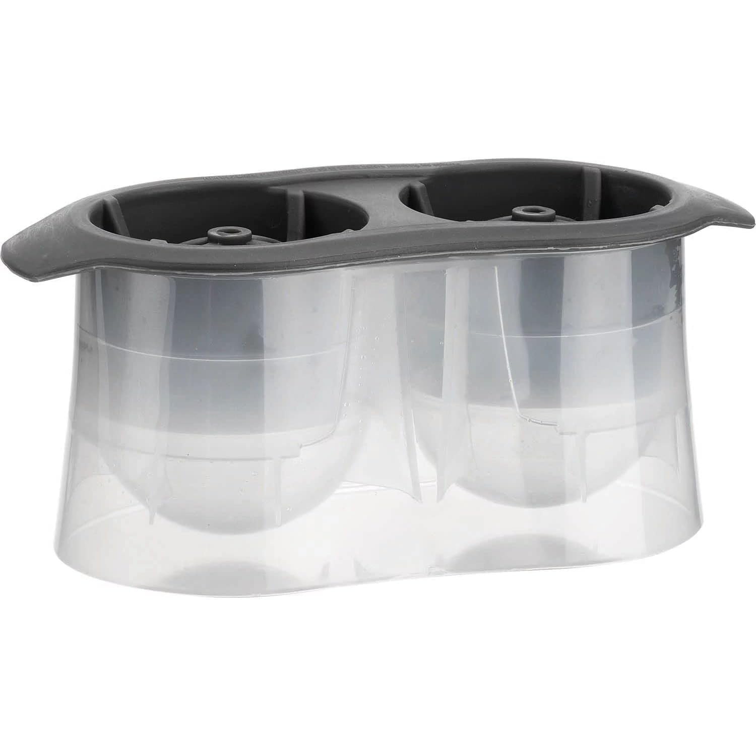 ISTAR Round Ice Cube Mold, Double 2.5 Inches Large Ice Balls Maker with Lid Silicone Ice Sphere Tray Suitable for Cocktails, Whiskey, Drink