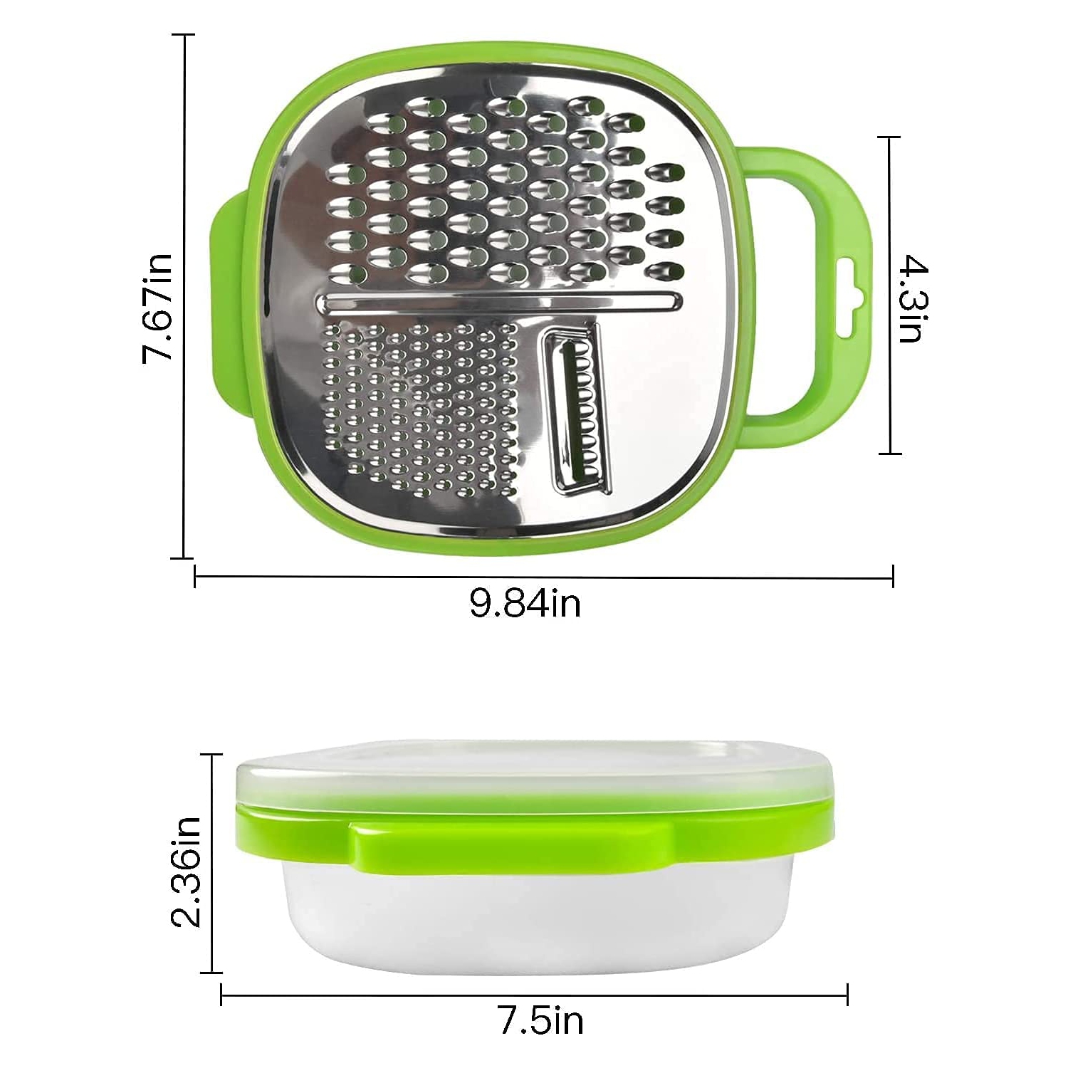 ISTAR 3 in 1 Stainless Steel Multicolour Blades Vegetables and Fruits Grater Slicer Peeler Kitchen Tool with Container Box