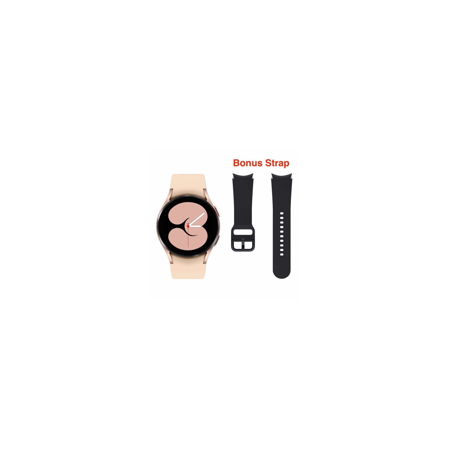 Refurbished (Good) - Samsung Galaxy Watch 4 40mm Smartwatch with Heart Rate Monitor ( Includes additional strap in black ) - Pink Gold