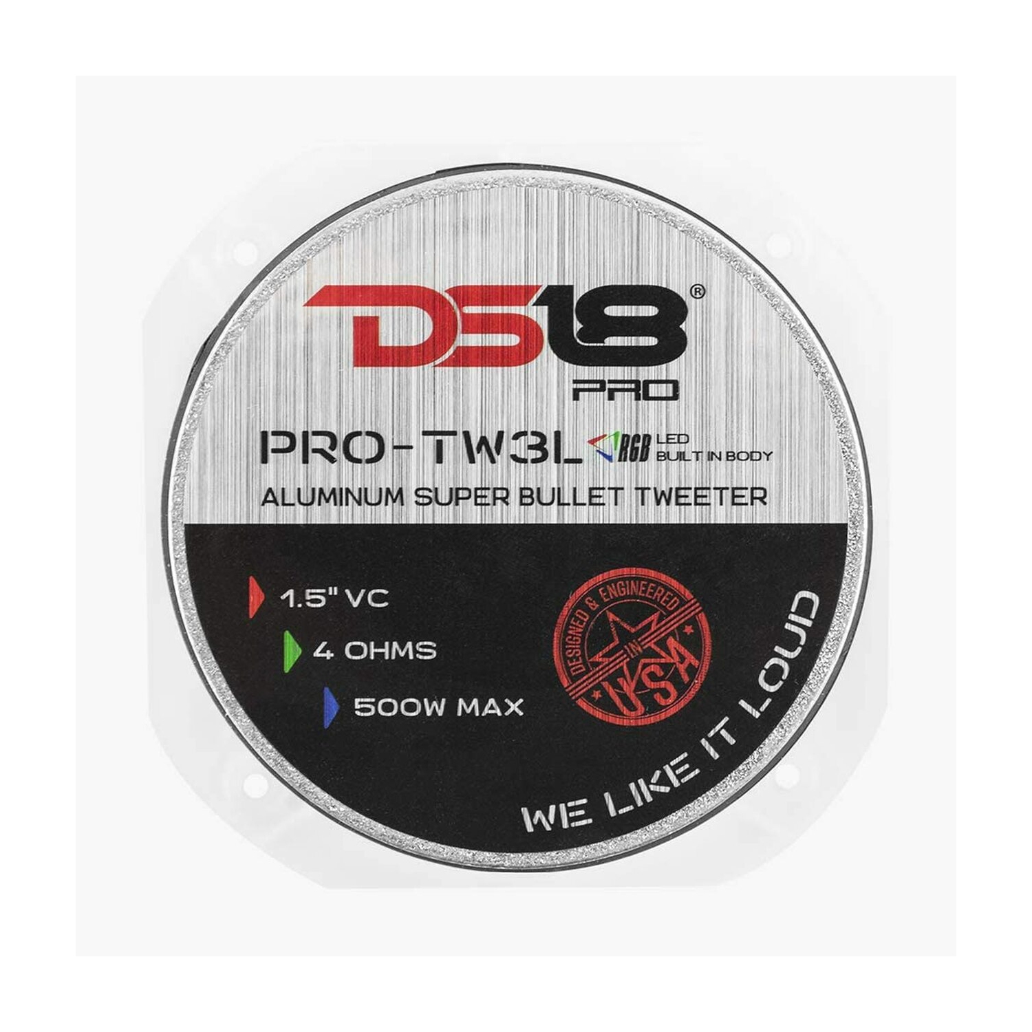 Super haut-parleur d’aigus de 1.5 po DS18 PRO-TW3L 4 ohms, 500 W.