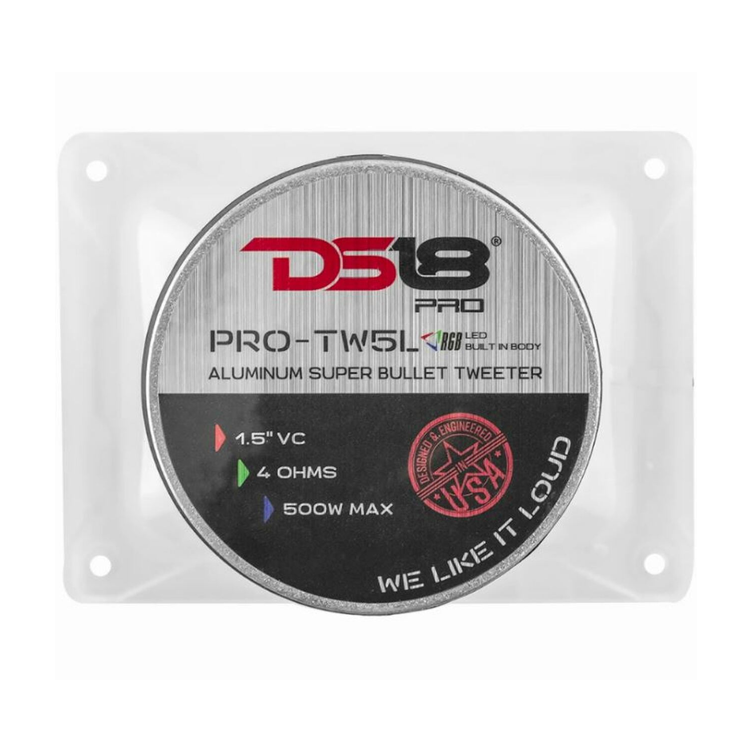 Super haut-parleur d’aigus VC 4 ohms 1.5 po DS18 PRO-TW5L, 400 W.