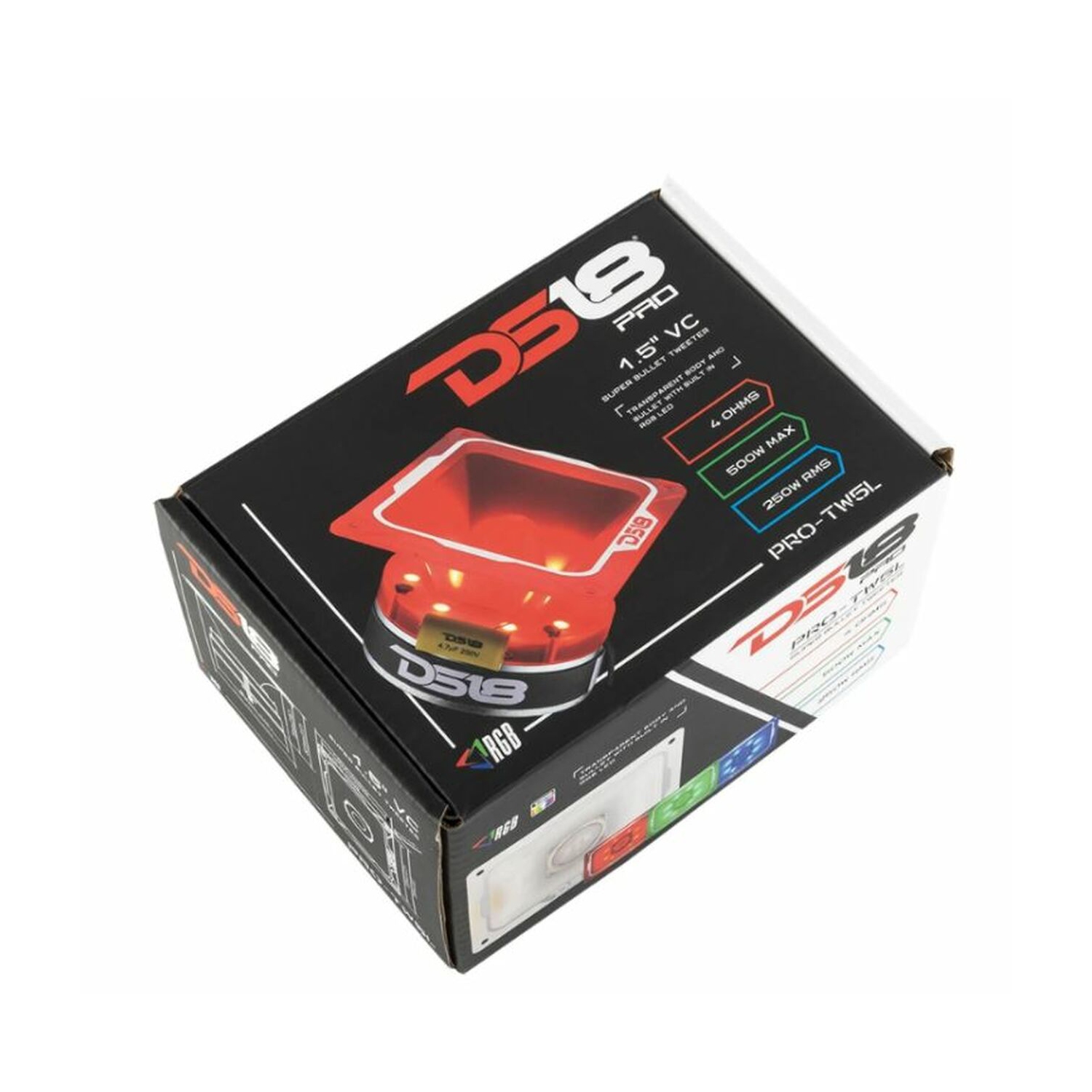 Super haut-parleur d’aigus VC 4 ohms 1.5 po DS18 PRO-TW5L, 400 W.