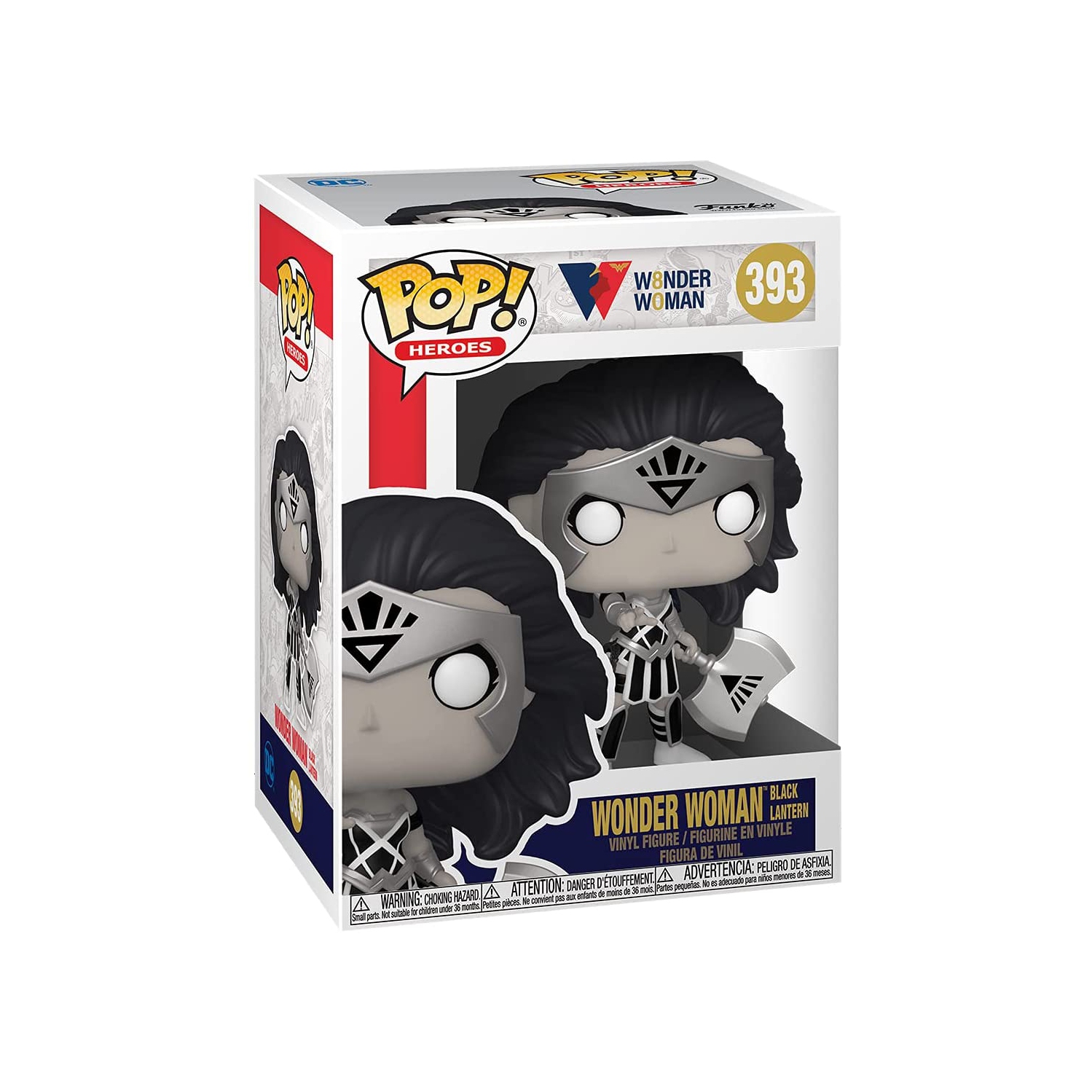 Pop DC Heroes - figurine d’action Wonder Woman de 3.75 po - Lanterne noire Wonder Woman no 393