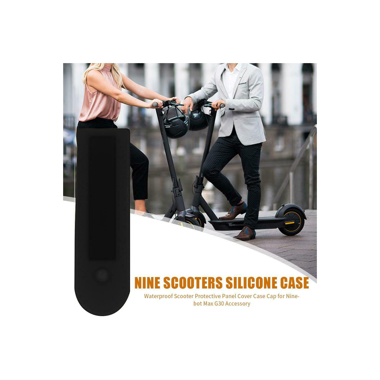 Couvercle en silicone avec panneau de commande central pour trottinette Ninebot MAX G30