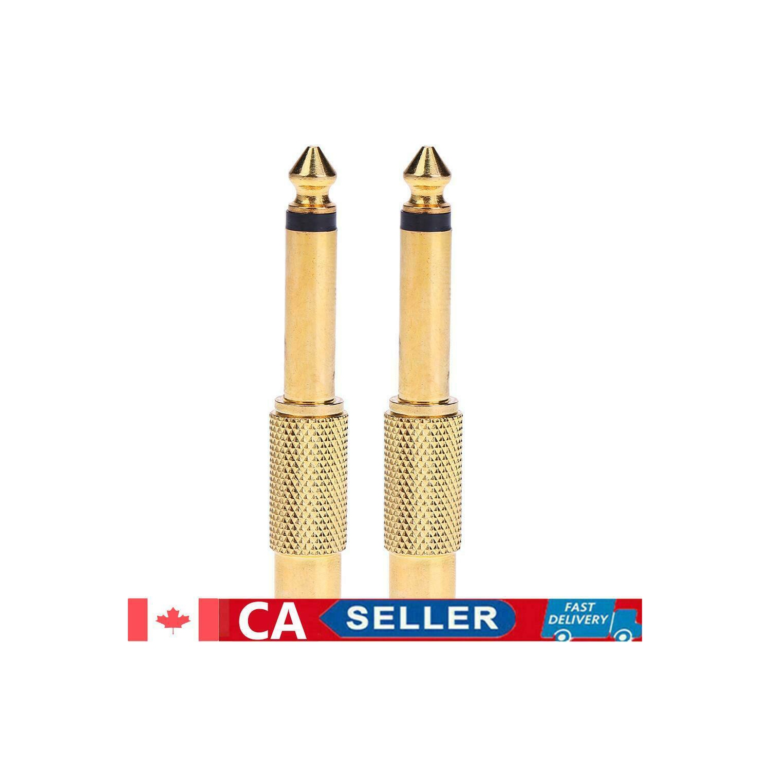 1 connecteur d’adaptateur audio mono mâle vers RCA femelle de 6,35 mm 1/4 po