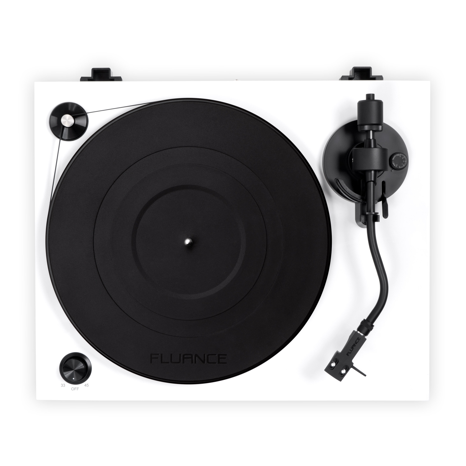 Tourne-disque haute fidélité en vinyle RT82 de Fluance avec cartouche Ortofon OM10 et moteur de contrôle de la vitesse