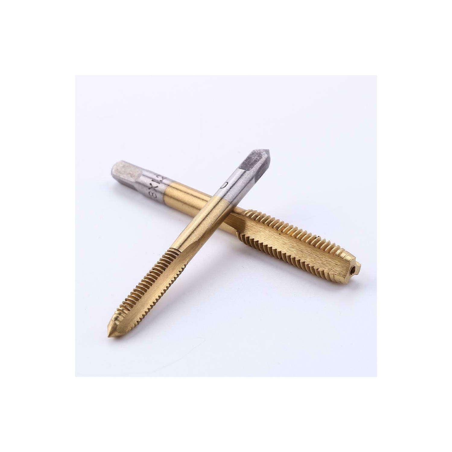 5 pièces/jeu de forets à vis à tige en titane HSS M3 M4 M5 M6 M8 Outils à main