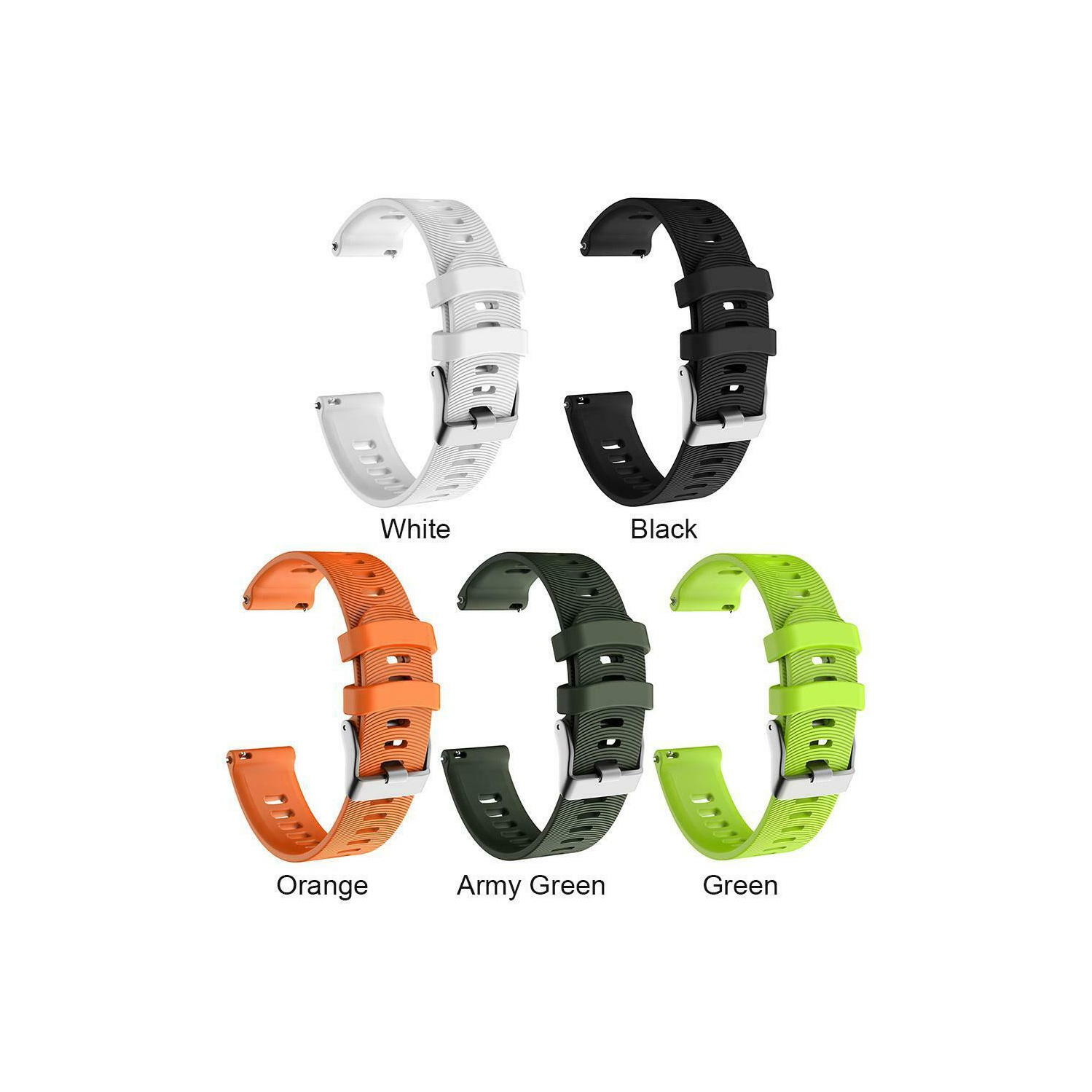 Silicone Strap Watch Band for Garmin Forerunner 245 245M 645 Vivoactive 3