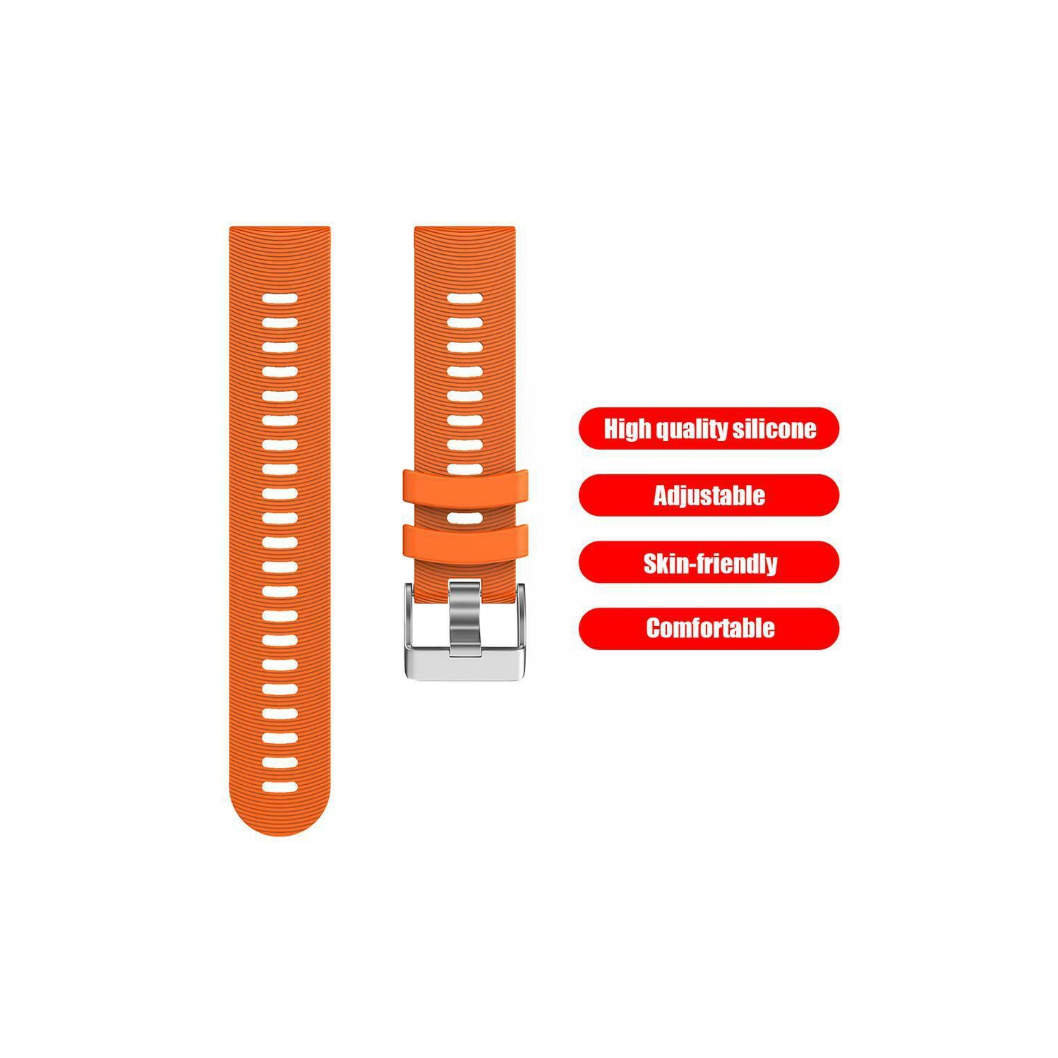 Silicone Strap Watch Band for Garmin Forerunner 245 245M 645 Vivoactive 3