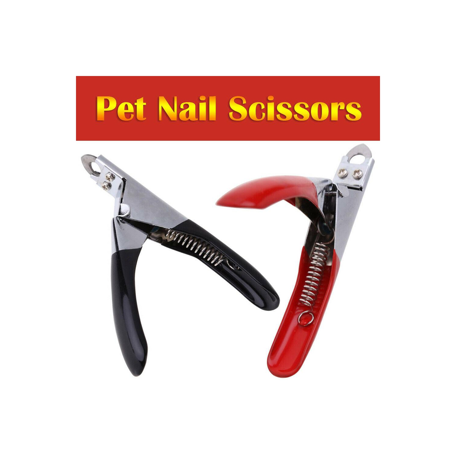 Pet Dog Cat Nail Toe Claw Clippers Scissors Trimmer Cutter Grooming Tool