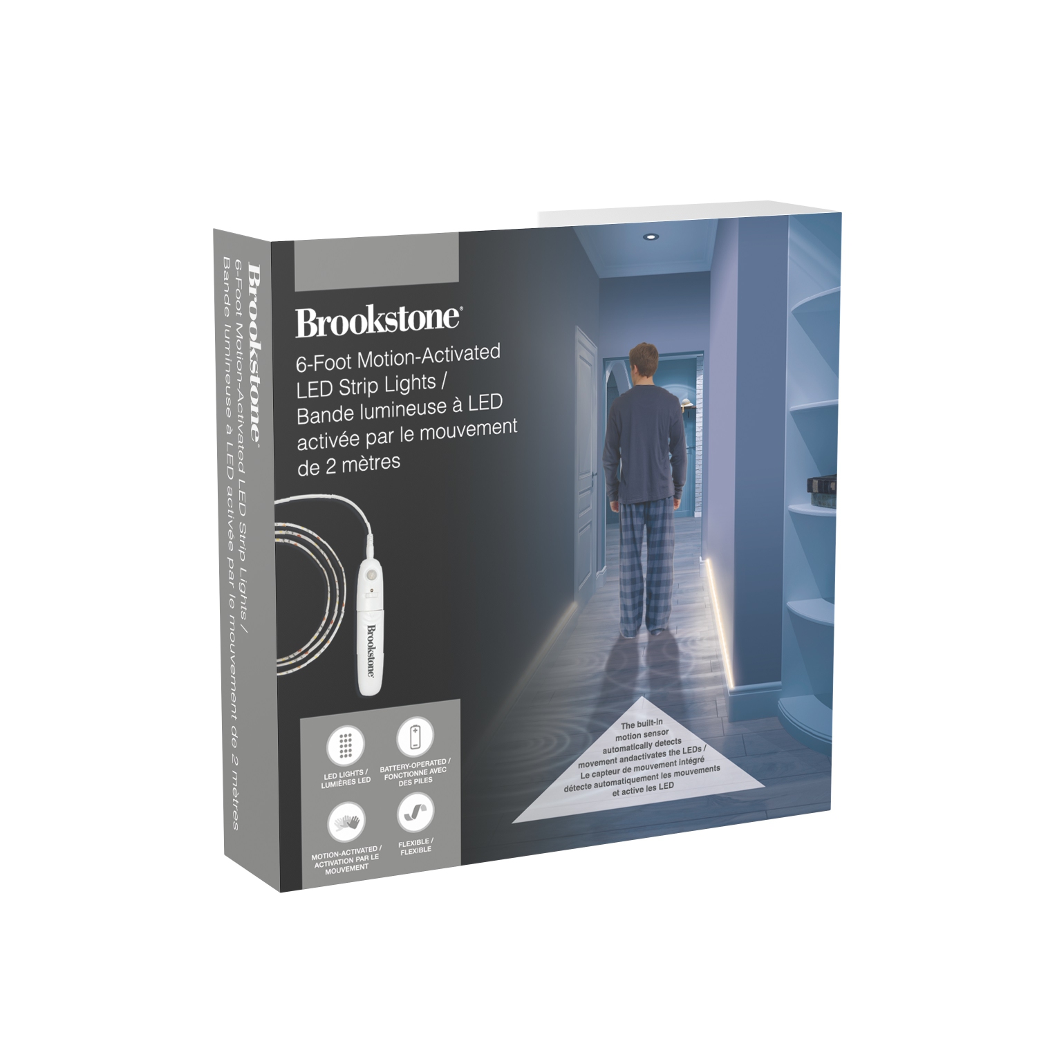 Brookstone Motion Activated LED Strip Light | Best Buy Canada