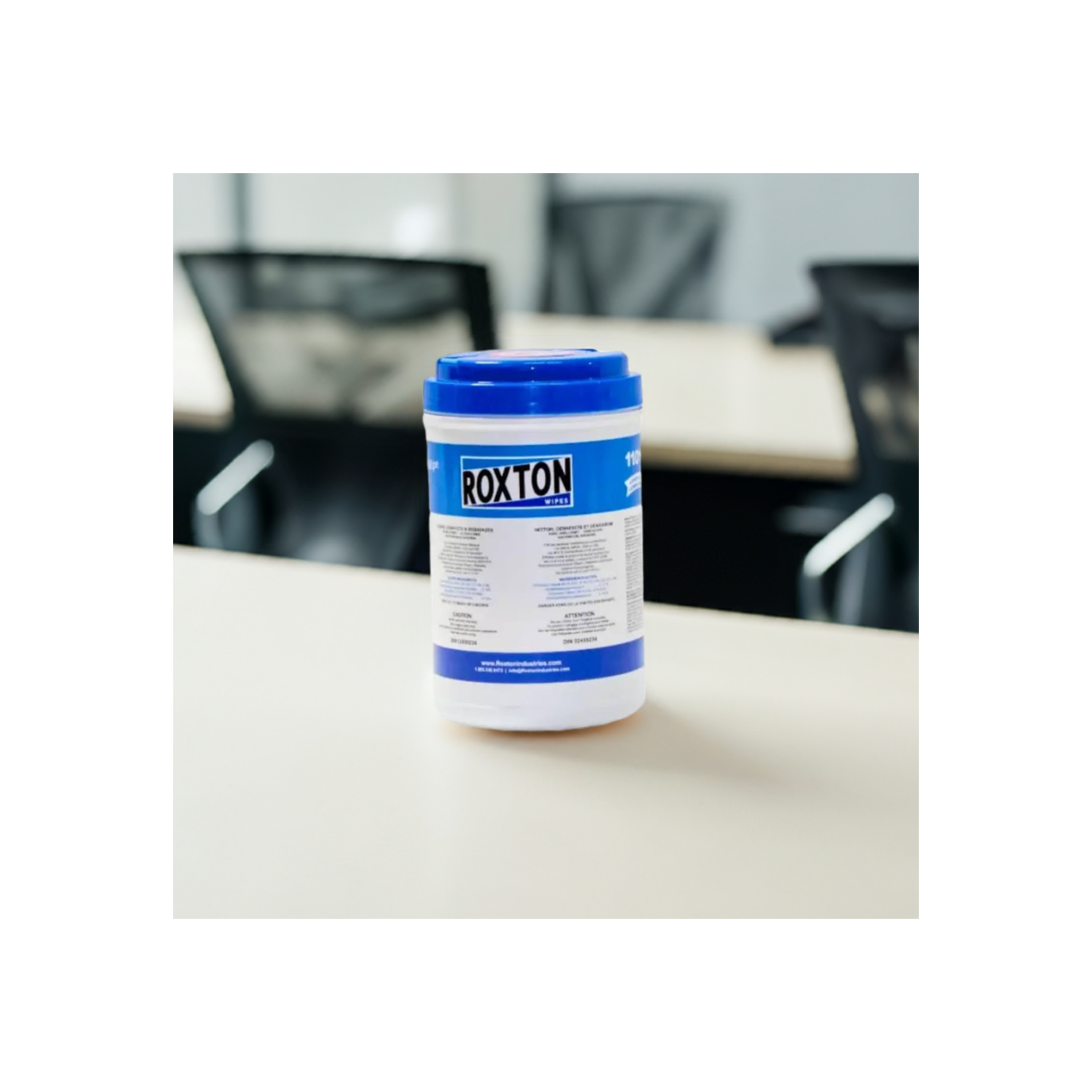 Roxton Disinfecting Wipes 200 Count Canister, Kills 99.99% of Germs & Viruses, Disinfects in 60 Seconds