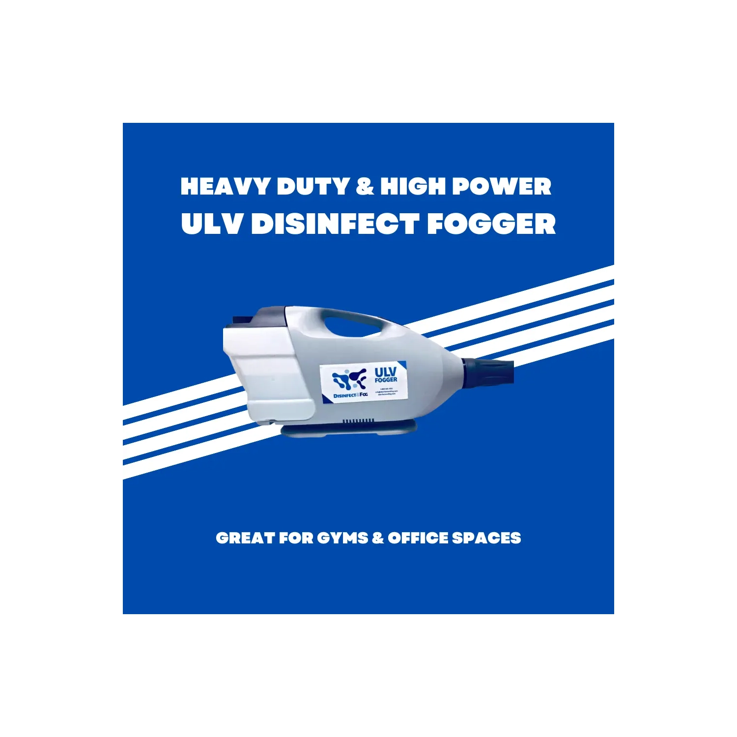 Roxton Heavy Duty ULV Cold Fogger, Disinfect Gyms, Offices, Schools, 10M Throw