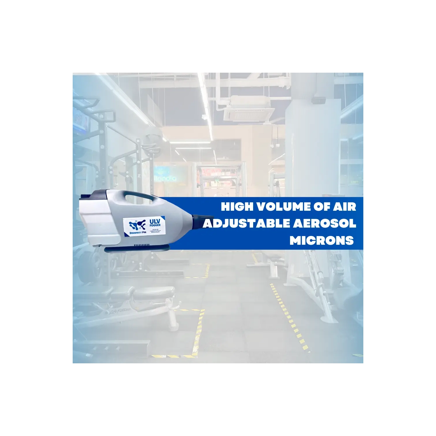 Roxton Heavy Duty ULV Cold Fogger, Disinfect Gyms, Offices, Schools, 10M Throw