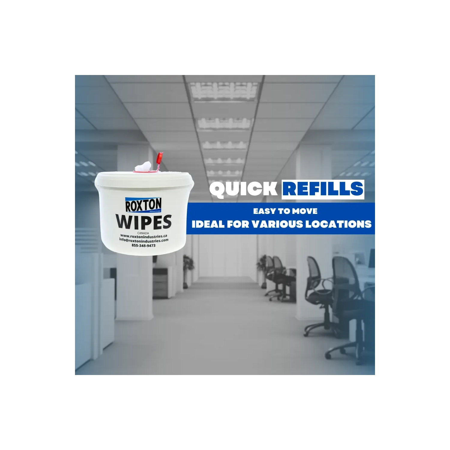 Roxton Disinfectant Wipes, Kills 99.99 of Viruses & Bacteria, Suitable for Gyms, Household, Schools, Commercial Use - 800 Embossed Wipes with